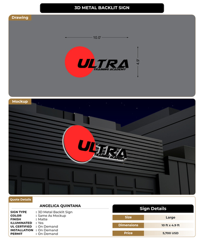 CUSTOM MOCKUP SIGN FOR Angelica Quintana