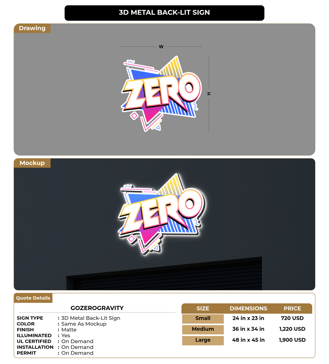 CUSTOM MOCKUP SIGN FOR gozerogravity