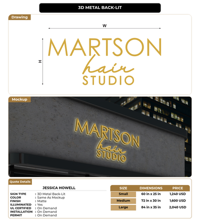 CUSTOM MOCKUP SIGN FOR JESSICA HOWELL