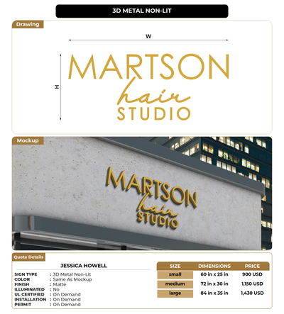 CUSTOM MOCKUP SIGN FOR JESSICA HOWELL