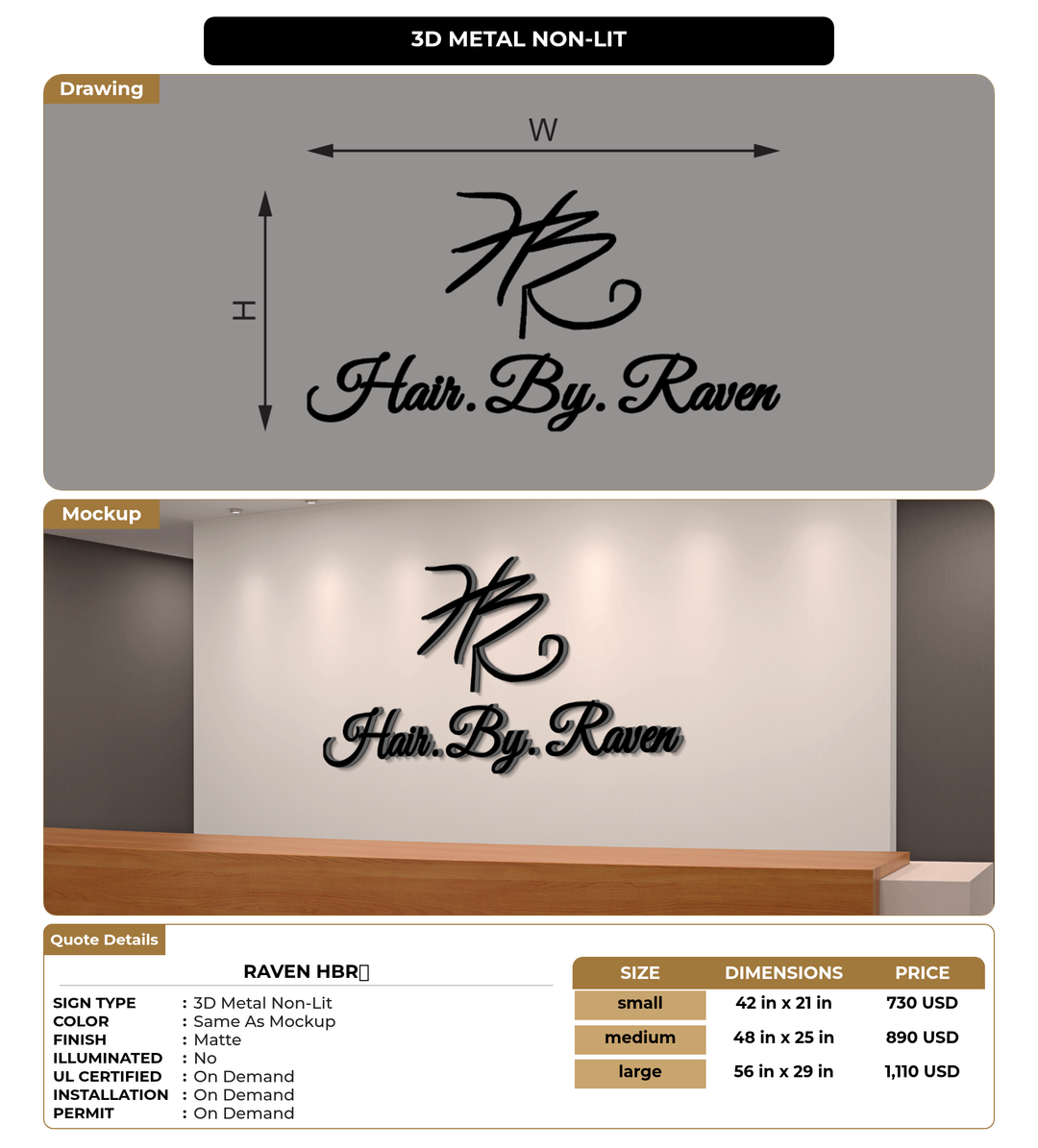 CUSTOM MOCKUP SIGN FOR Raven HBR💜