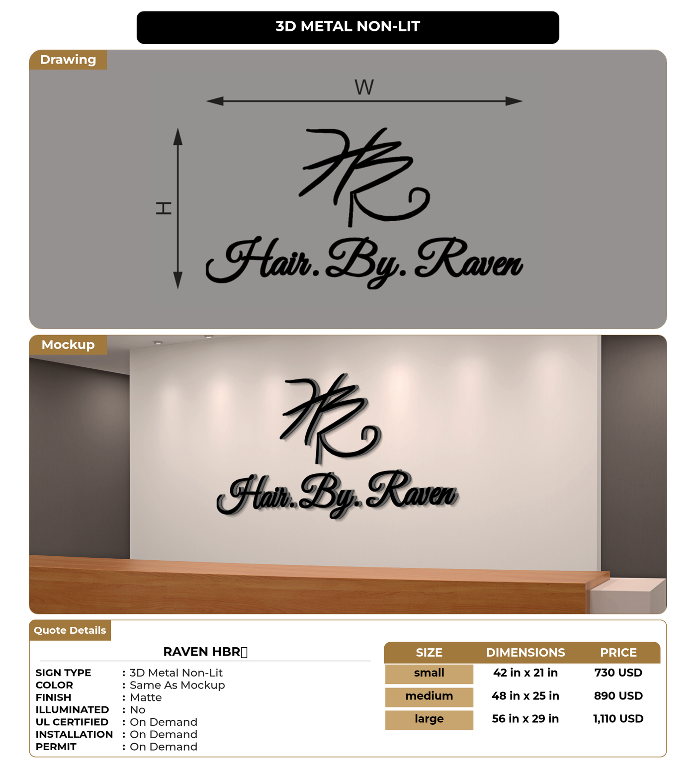 CUSTOM MOCKUP SIGN FOR Raven HBR💜