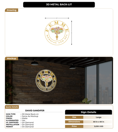 CUSTOM MOCKUP SIGN FOR David Sandifer