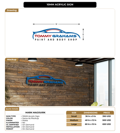 CUSTOM MOCKUP SIGN FOR Mark Magouirk