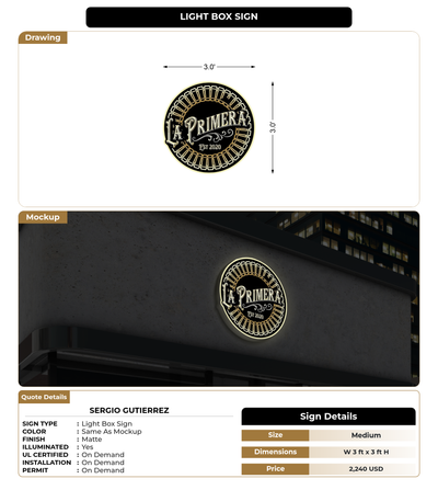 CUSTOM MOCKUP SIGN FOR Sergio Gutierrez
