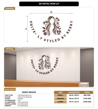 CUSTOM MOCKUP SIGN FOR Kerry Brodie