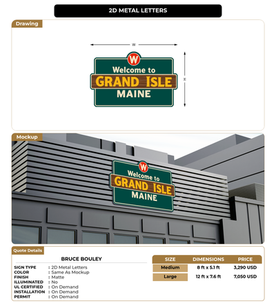 CUSTOM MOCKUP SIGN FOR Bruce Bouley