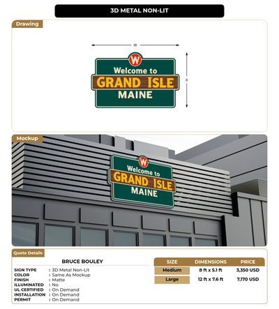 CUSTOM MOCKUP SIGN FOR Bruce Bouley