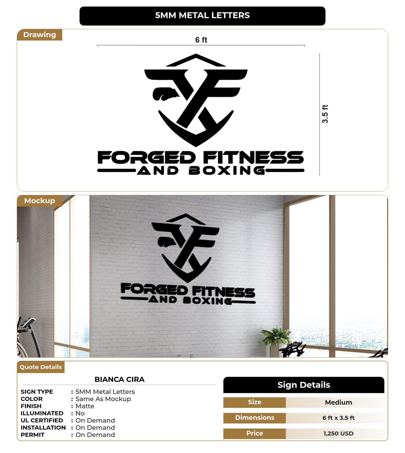 CUSTOM MOCKUP SIGN FOR Bianca Cira