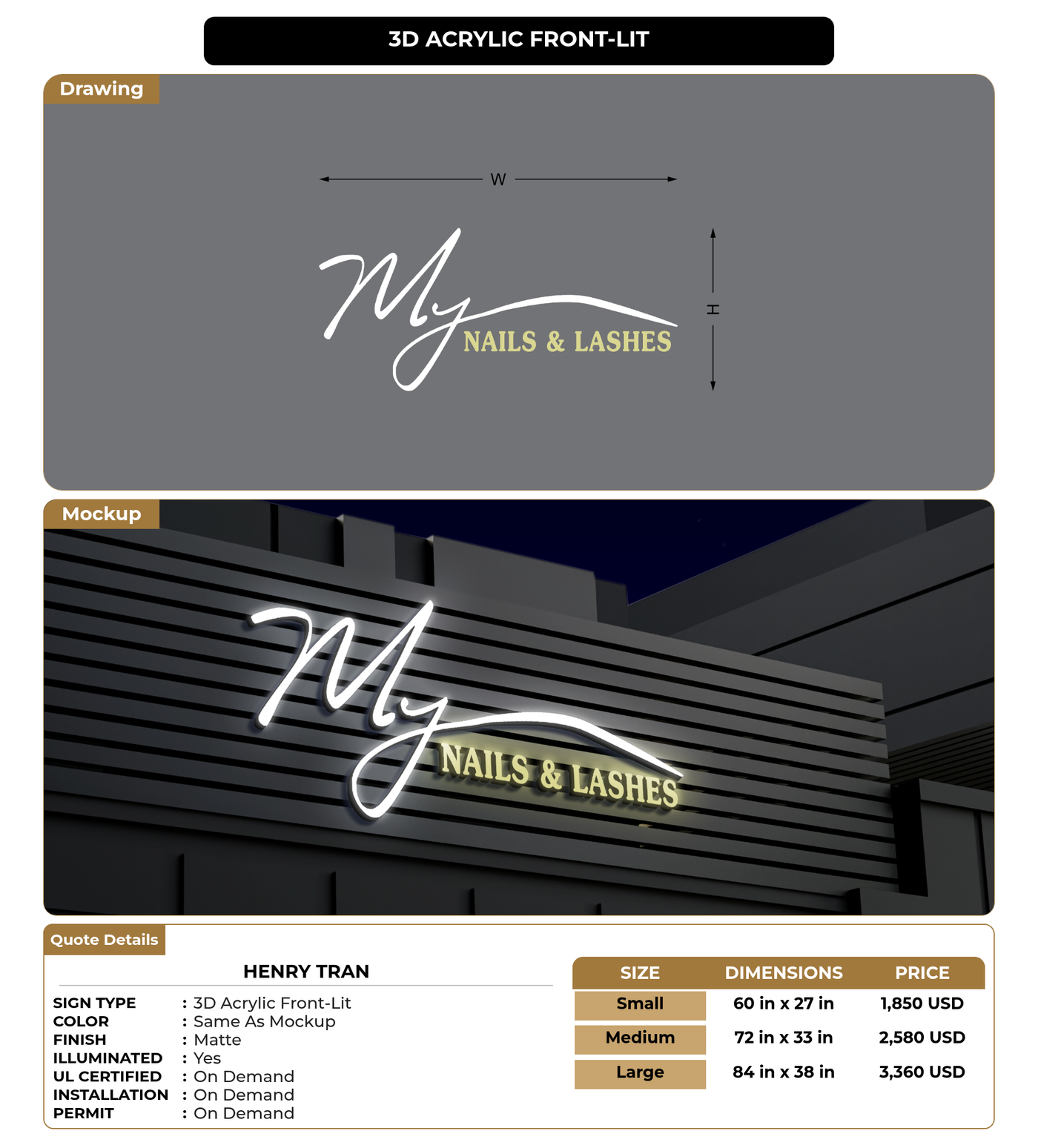 CUSTOM MOCKUP SIGN FOR Henry Tran