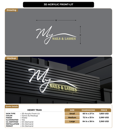 CUSTOM MOCKUP SIGN FOR Henry Tran