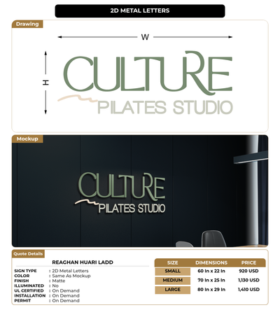 CUSTOM MOCKUP SIGN FOR Reaghan Huari Ladd