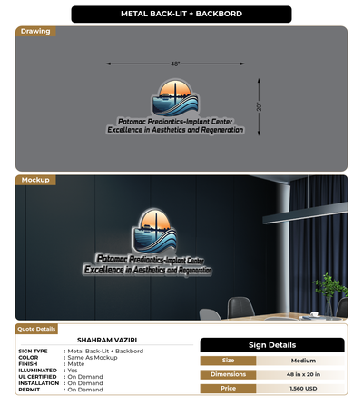 CUSTOM MOCKUP SIGN FOR shahram vaziri
