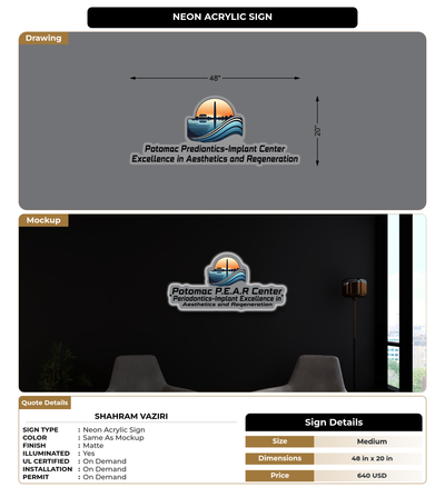 CUSTOM MOCKUP SIGN FOR shahram vaziri