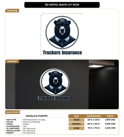 CUSTOM MOCKUP SIGN FOR Angelica Puente