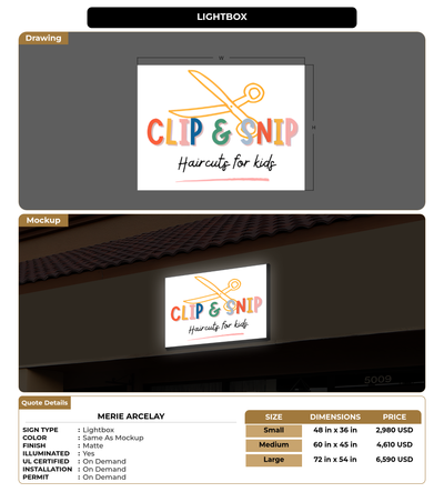 CUSTOM MOCKUP SIGN FOR Merie Arcelay