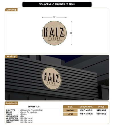 CUSTOM MOCKUP SIGN FOR Sunny rai