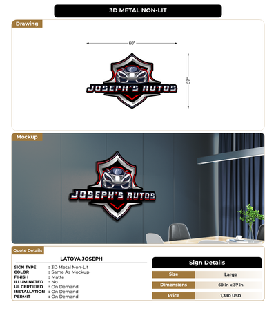 CUSTOM MOCKUP SIGN FOR LaToya Joseph