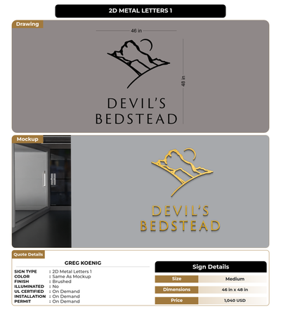 CUSTOM MOCKUP SIGN FOR Greg Koenig