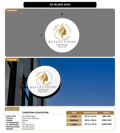 CUSTOM MOCKUP SIGN FOR Christina Stapleton