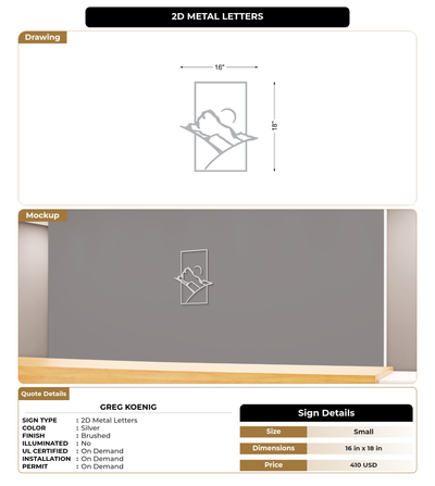 CUSTOM MOCKUP SIGN FOR Greg Koenig