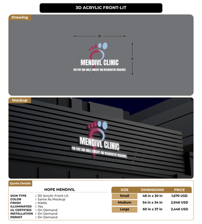 CUSTOM MOCKUP SIGN FOR Hope Mendivil