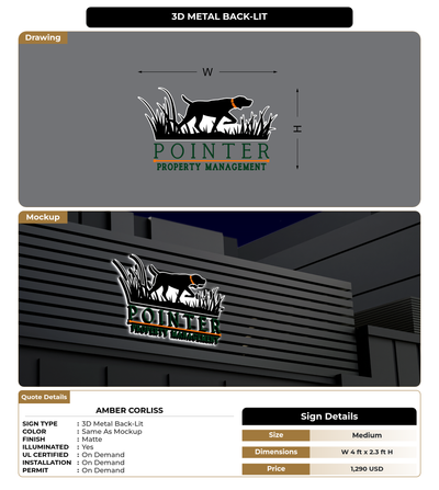 CUSTOM MOCKUP SIGN FOR Amber Corliss
