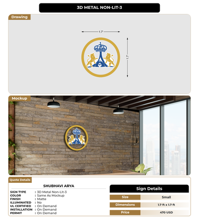 CUSTOM MOCKUP SIGN FOR Shubhavi Arya