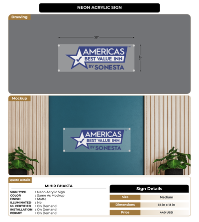 CUSTOM MOCKUP SIGN FOR Mihir Bhakta