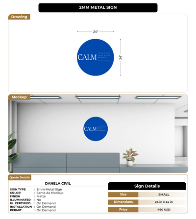CUSTOM MOCKUP SIGN FOR Danela Civil