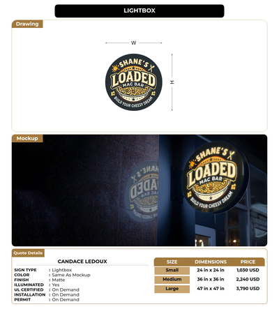 CUSTOM MOCKUP SIGN FOR Candace LeDoux