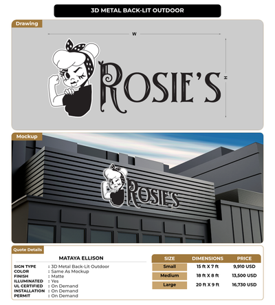 CUSTOM MOCKUP SIGN FOR MATAYA ELLISON