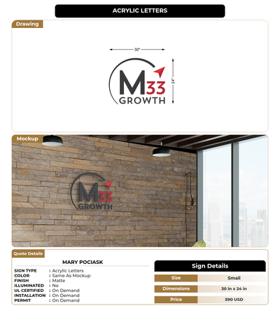 CUSTOM MOCKUP SIGN FOR Mary Pociask