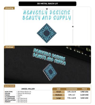 CUSTOM MOCKUP SIGN FOR Angel Miller