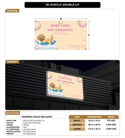 CUSTOM MOCKUP SIGN FOR vanessa solis nolasco