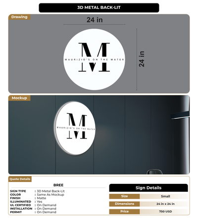 CUSTOM MOCKUP SIGN FOR Bree