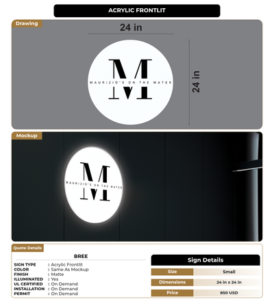 CUSTOM MOCKUP SIGN FOR Bree