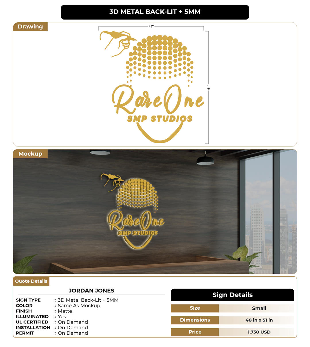 CUSTOM MOCKUP SIGN FOR Jordan Jones