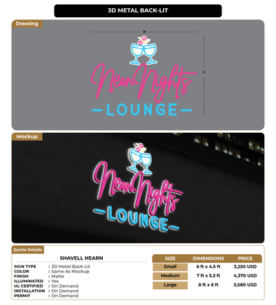 CUSTOM MOCKUP SIGN FOR Shavell Hearn
