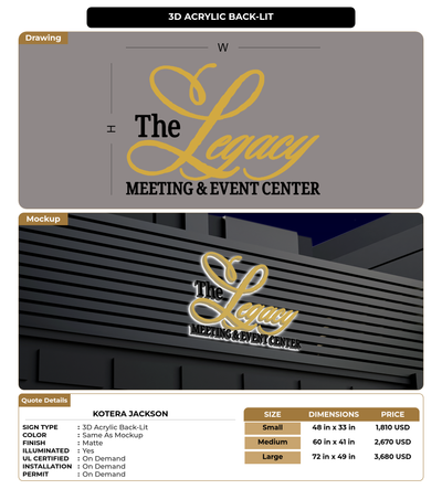 CUSTOM MOCKUP SIGN FOR Kotera Jackson