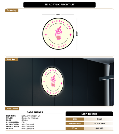 CUSTOM MOCKUP SIGN FOR Jada Turner