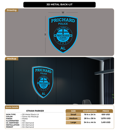 CUSTOM MOCKUP SIGN FOR Ethan Parker