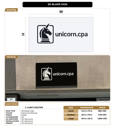 CUSTOM MOCKUP SIGN FOR J. Luke Chilton