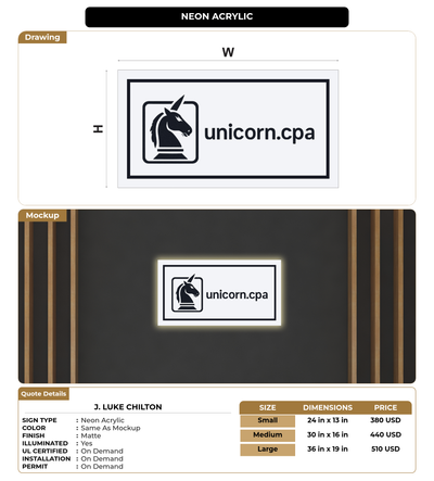 CUSTOM MOCKUP SIGN FOR J. Luke Chilton