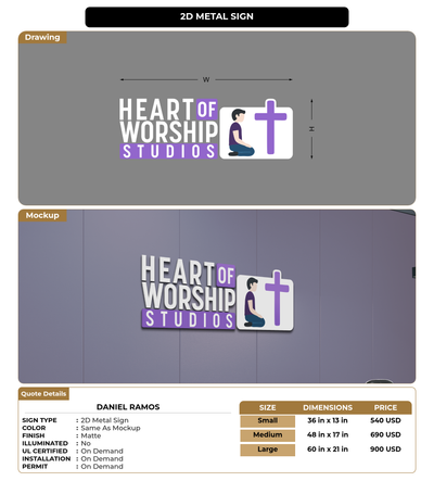 CUSTOM MOCKUP SIGN FOR Daniel Ramos