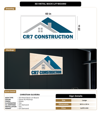 CUSTOM MOCKUP SIGN FOR Christian Oliveira