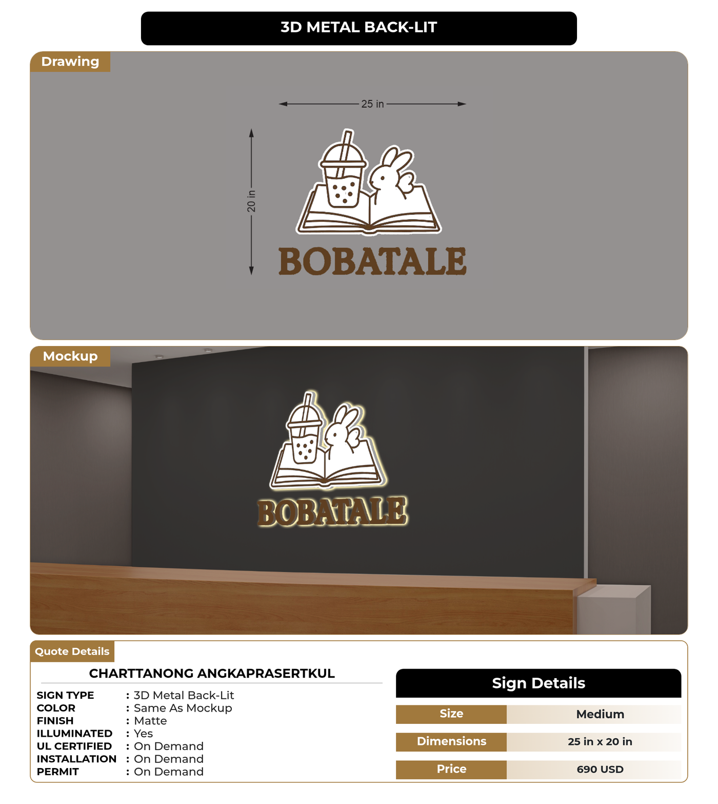 CUSTOM MOCKUP SIGN FOR Charttanong Angkaprasertkul