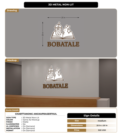 CUSTOM MOCKUP SIGN FOR Charttanong Angkaprasertkul