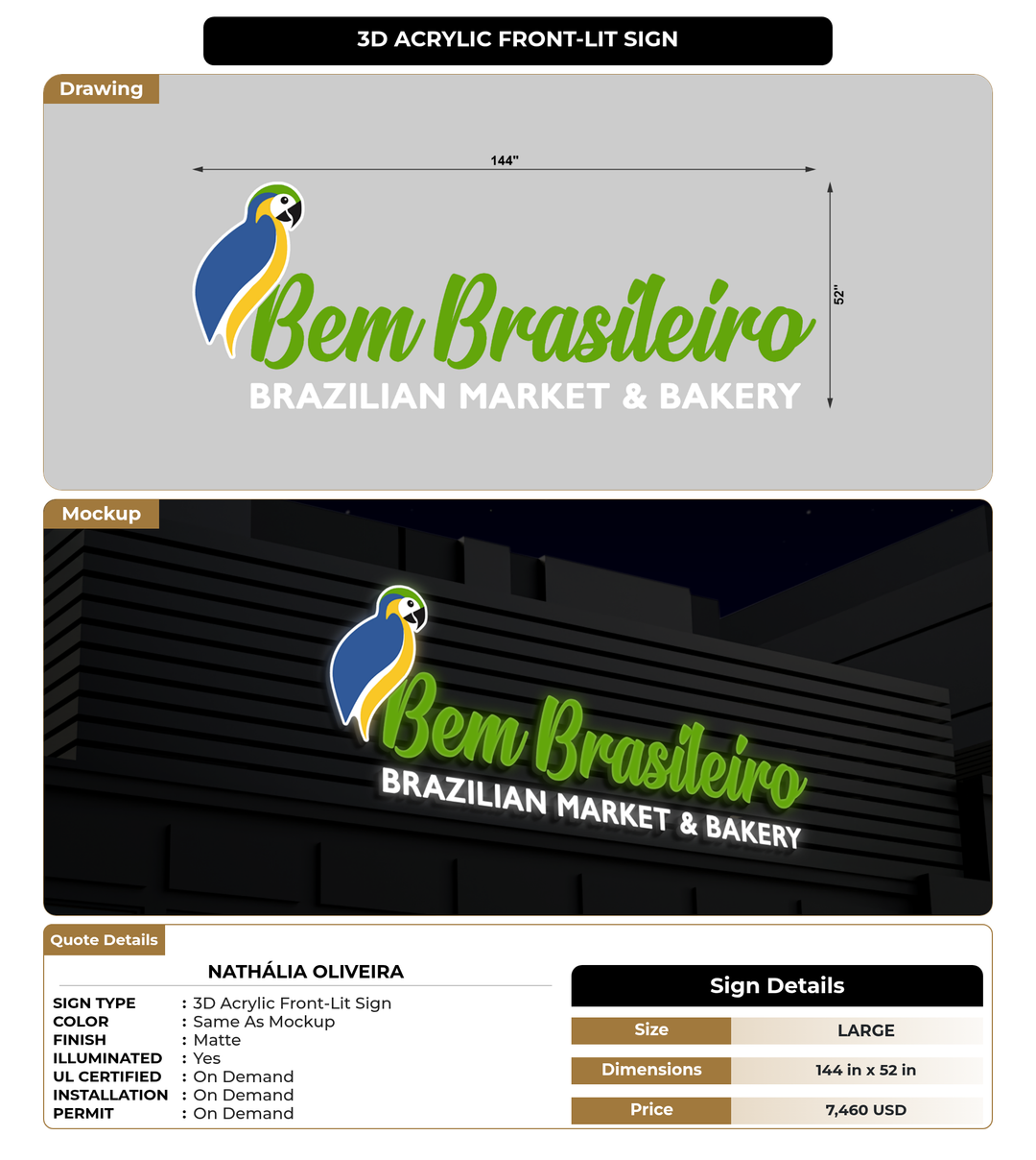 CUSTOM MOCKUP SIGN FOR Nathália Oliveira