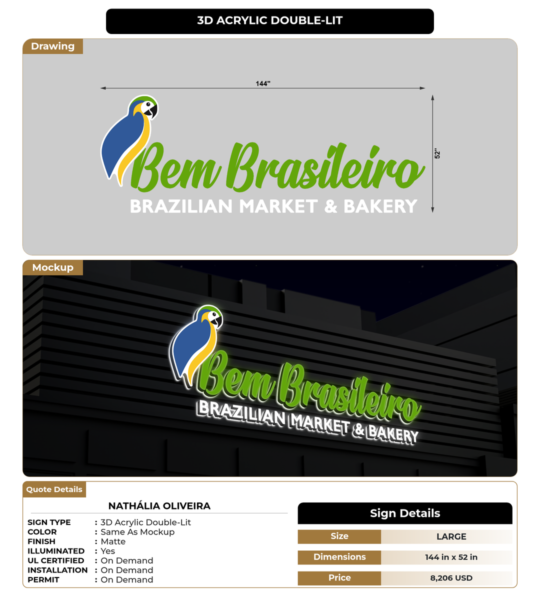 CUSTOM MOCKUP SIGN FOR Nathália Oliveira